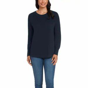 NWOT Matty M Honeycomb Crewneck Sweater | Navy